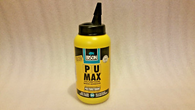 BISON PU MAX POLYURETHANE WOOD METAL PLASTIC STONE ADHESIVE GLUE 750g 1.65lbs D4