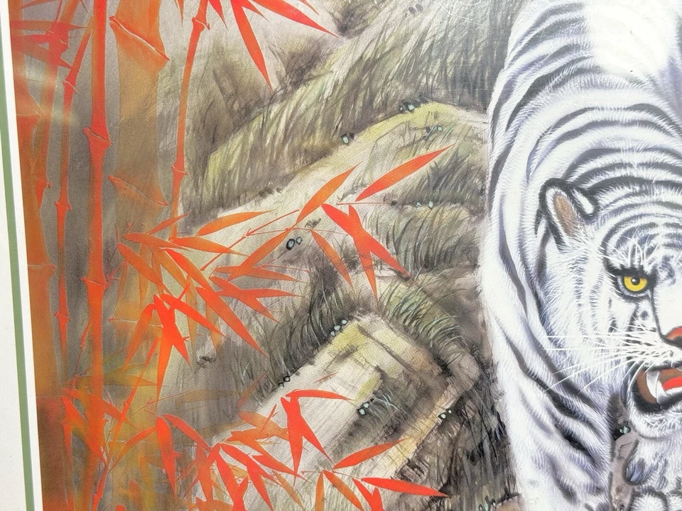 Rompecabezas Tigre Blanco para Buena Suerte 1000 Piezas BEVERLY Hecho en Japón Sellado Foto 4 de 4