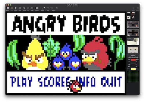 Action Game Angry Birds for Apple IIe, IIc, IIgs Software on Floppy Disk