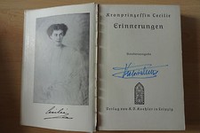 Viktoria Luise von Preußen Autogramm signed Taschenbuch "Erinnerungen"