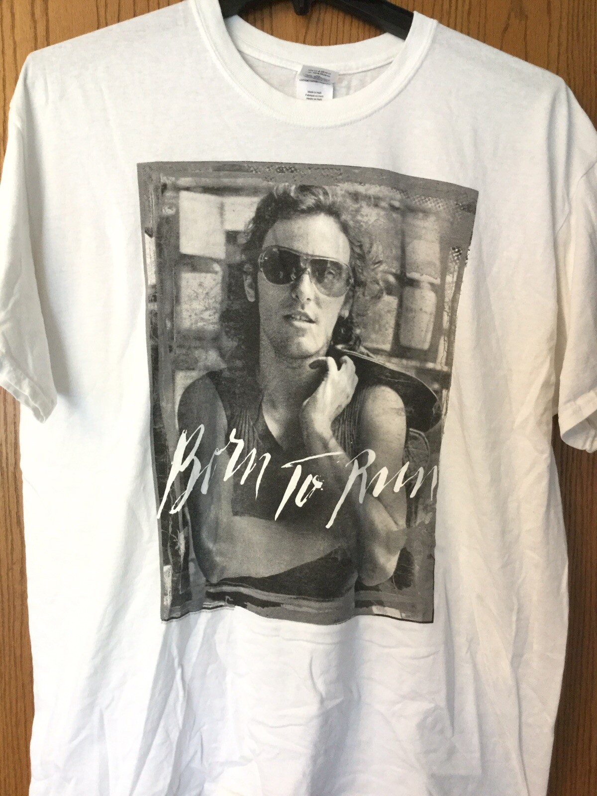 Bruce Springsteen. White Shirt. XL - Gem