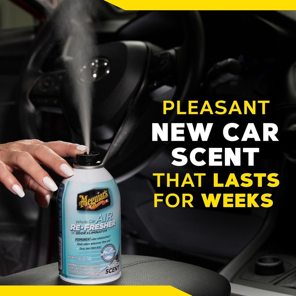 Meguiar'S Whole Car Air Refresher, Odor Eliminator Spray Eliminates