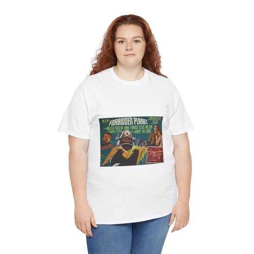 Forbidden Planet 1956 Vintage Retro Sci-fi Movie Poster T-shirt - Picture 20 of 97