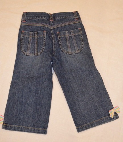 Gymboree SPRING RAINBOW Denim Blue Capris Pants Adj Waist NWT 6 Slim 9 10 - Picture 4 of 5