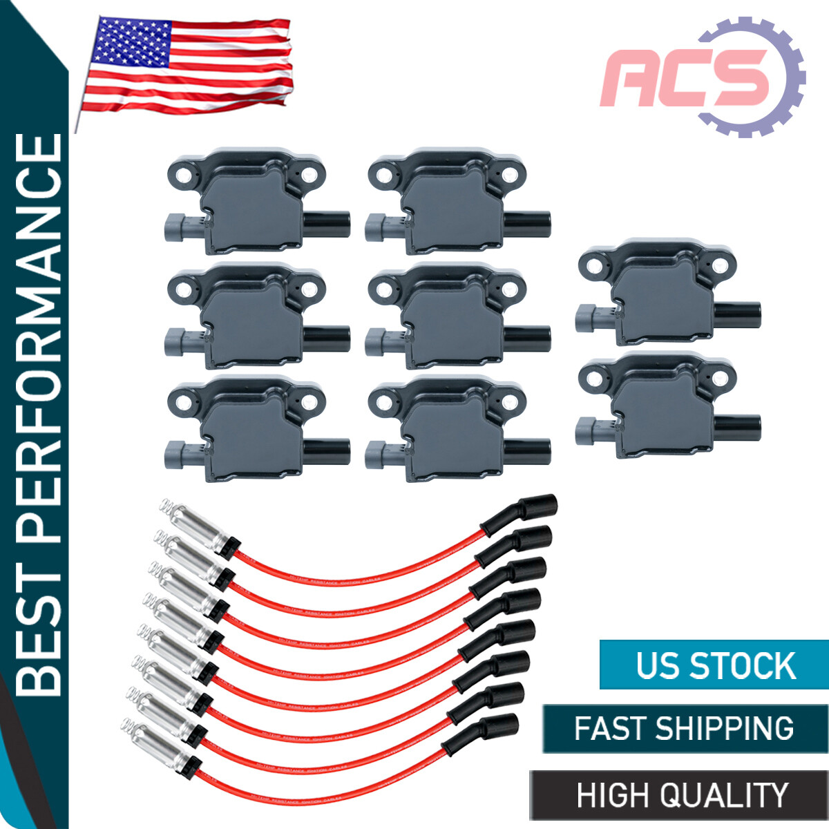 Electronic Ignition For GMC Sierra 1500 8 Ignition Set For Chevrolet Silverado 1500 & GMC Sierra 1500 5.3L V8 - UF413 Fit Coil Pack - Foto 5