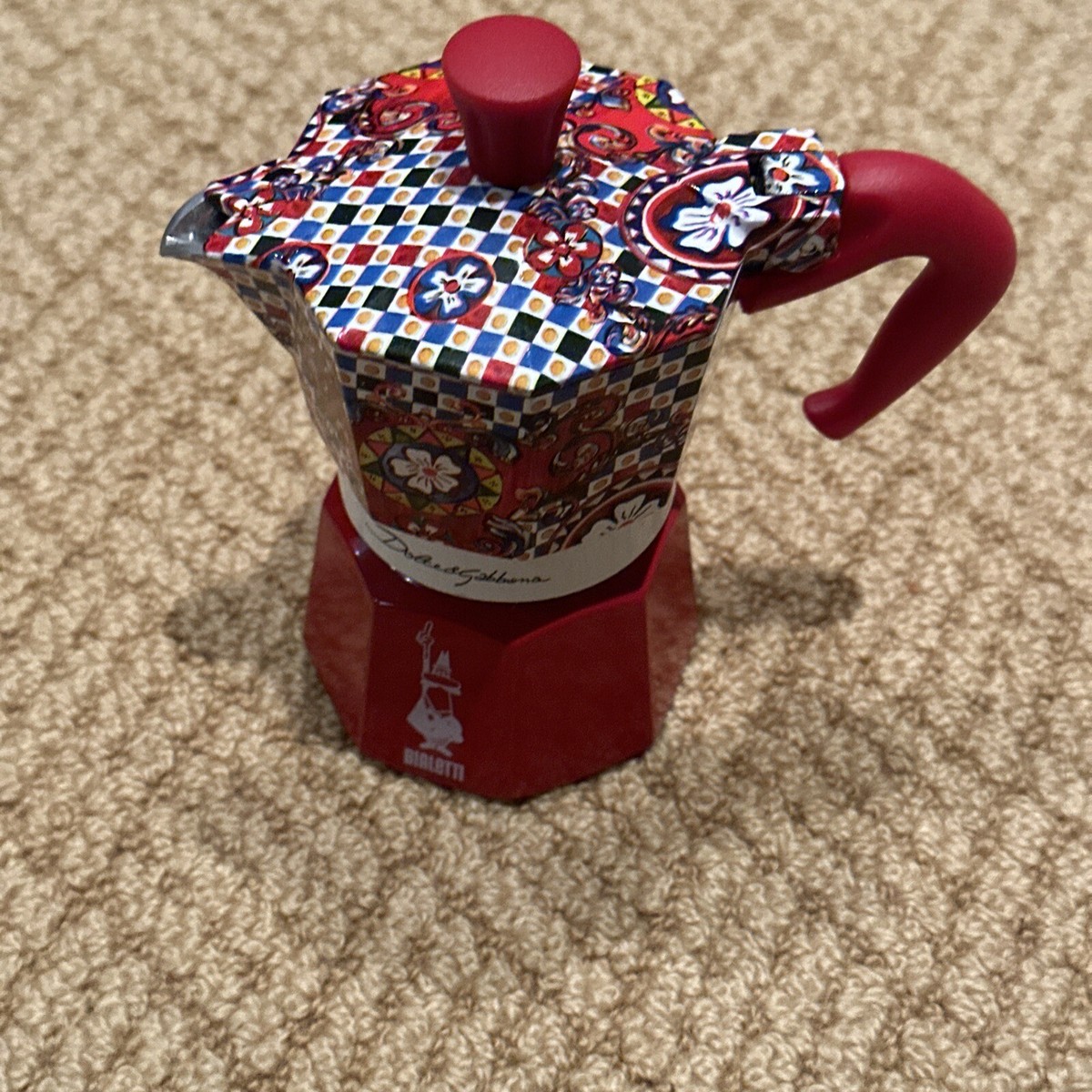 Dolce and Gabbana Bialetti Moka Espresso Maker New Carretto Dolce and Gabbana Bialetti Moka Espresso Maker New Carretto