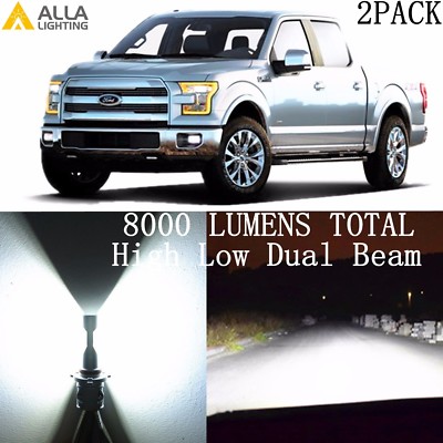 H13 LED Hi/Lo Beam Headlight High Low Headlamp 9008 Bulbs Lamps for Ford,White
