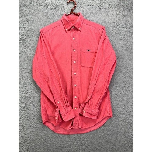 Vineyard Vines Shirt Adult XS Tucker Pink Corduroy Button Down Long Sleeve Mens - Picture 3 of 8