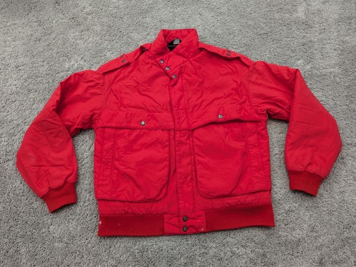 Vintage Field & Stream Jacket Mens Large Full Zip Windbreaker Snap Lined
