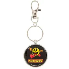 RETRO PAC-MAN ARCADE METAL KEYCHAIN 2"x2" WITH LATCH NEW! FREE SHIPPING!