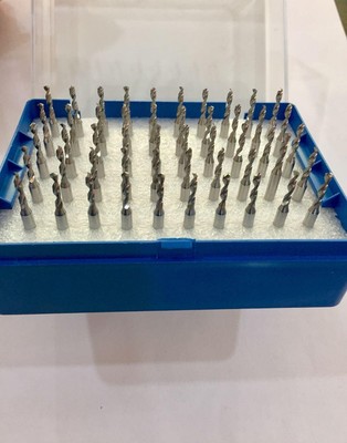 50pcs Carbide Micro Drill Bits 3.175mm x 1.45mm x 12mm CNC PCB Dremel 1/8 Shank 