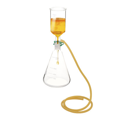 1000ml Funnel?Filtering?Kit Lab?Filtration?Buchner Funnel w/ Flask & Clip Hose