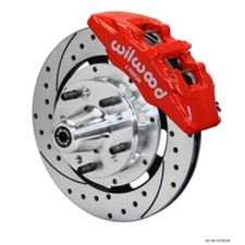 Wilwood 140-10738-dr Forged Dynapro 6 Front Big Brake Kit Hub Red Caliper