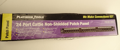 1 - 24 Port Cat5e Non-Shielded Patch Panel P/N 651-24C5