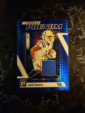 2023 Donruss Optic Rookie Phenom Josh Downs Blue Hyper Prizm Patch RC (13)