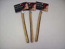 Quantity 3 Vivitar Rose Gold Tone Rhinestone Designer Wrist Strap