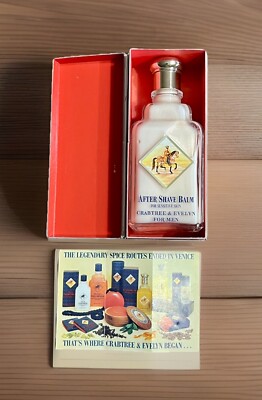 Vintage CRABTREE & EVELYN FOR MEN 4.4oz Aftershave Balm For Sensitive Skin W/Box