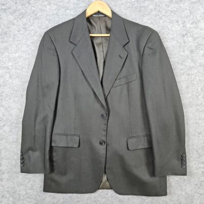Kilburne & Finch S&K Men's Blazer Size 38R Dark Brown Polyester Wool Blend SNAG
