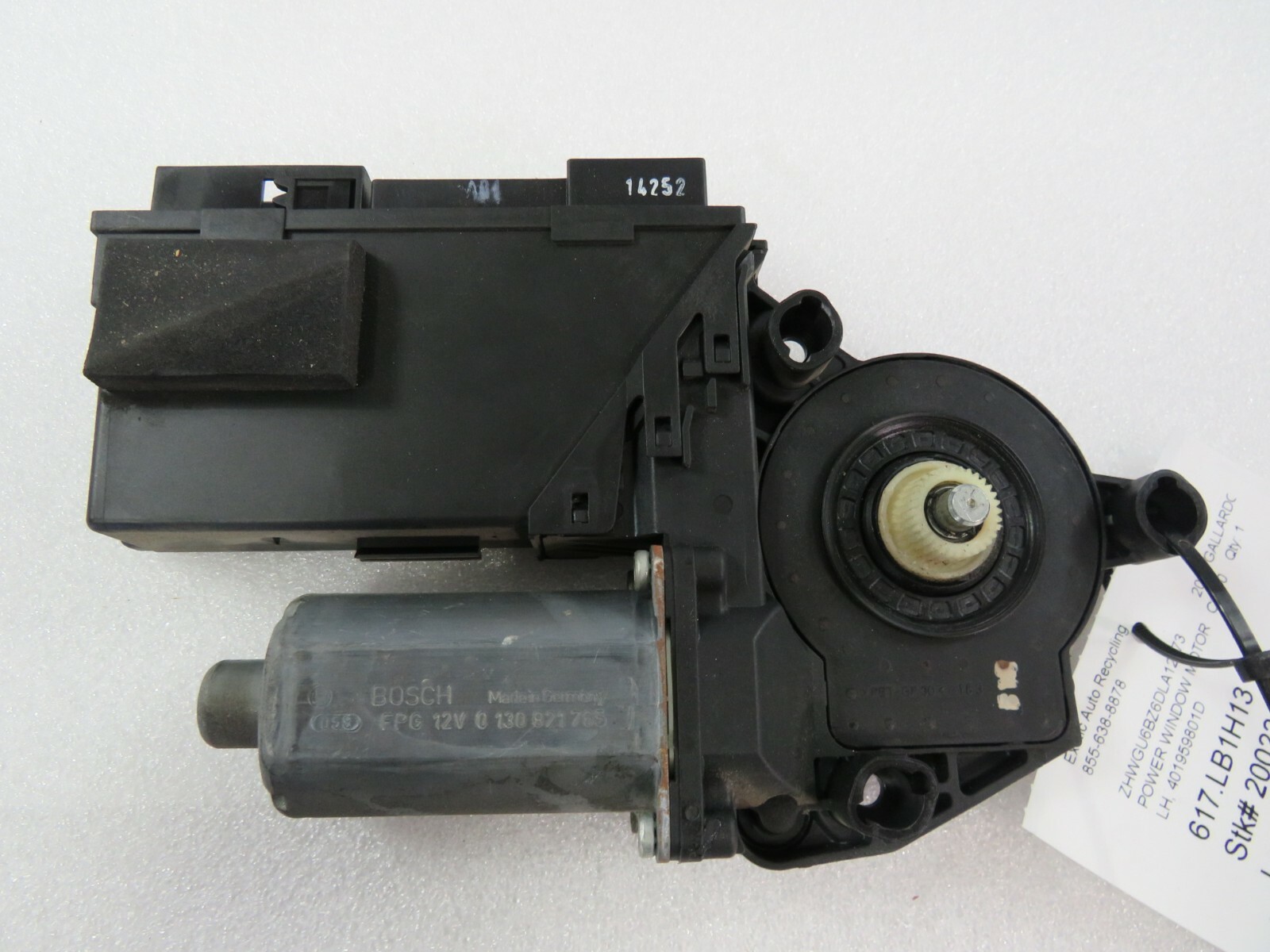 Lamborghini Gallardo LH ,Left Door Glass Window Regulator Motor, P/N 401959801D