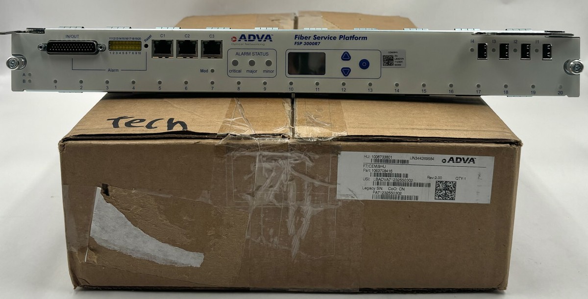 ADVA FSP 3000R7 1063708416 COMMON EQUIPMENT MODULE FOR SH9HU