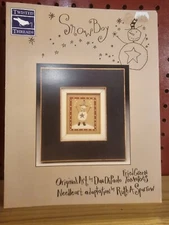 VTG Twisted Threads Snow Boy CrossStitch Pattern c 2002