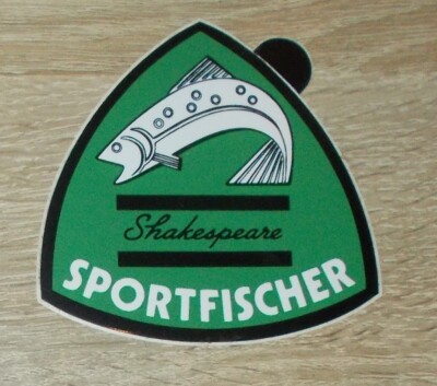 Old Sticker | Sticker Shakespeare Sport Fisherman