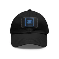 Dad Hat GM GENERAL MOTORS LOGO Dad Hat Unisex With Leather Patch