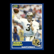 Bobby Hebert 1989 Score New Orleans Saints #46 R329N 18