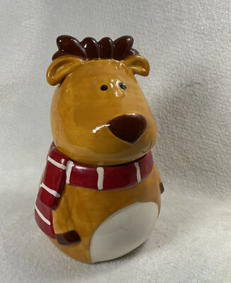 Ceramic Reindeer Cookie Jar by David s Cookies