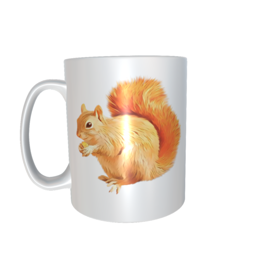 Squirrel Animal Red Wildlife Countryside Gift 11oz mug ref3984 - Afbeelding 1 van 1