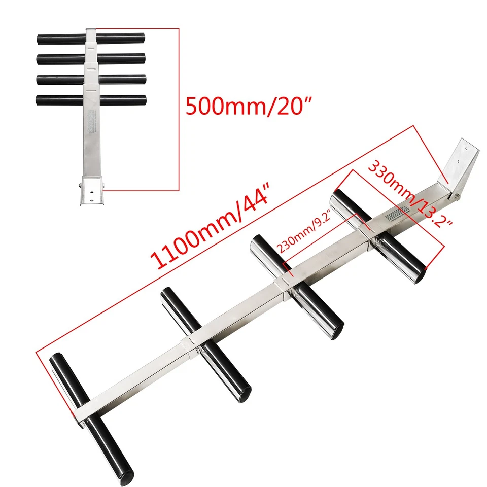 Escalera de muelle extraíble ISURE MARINE 4 peldaños 304 escaleras de natación de acero inoxidable Foto 2 de 4