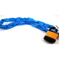 1m Toolzone Pvc Covered Chain With Padlock For Bike & Motorbike Security - on sale 1m Toolzone Pvc Covered Chain With Padlock For Bike & Motorbike Security - on sale