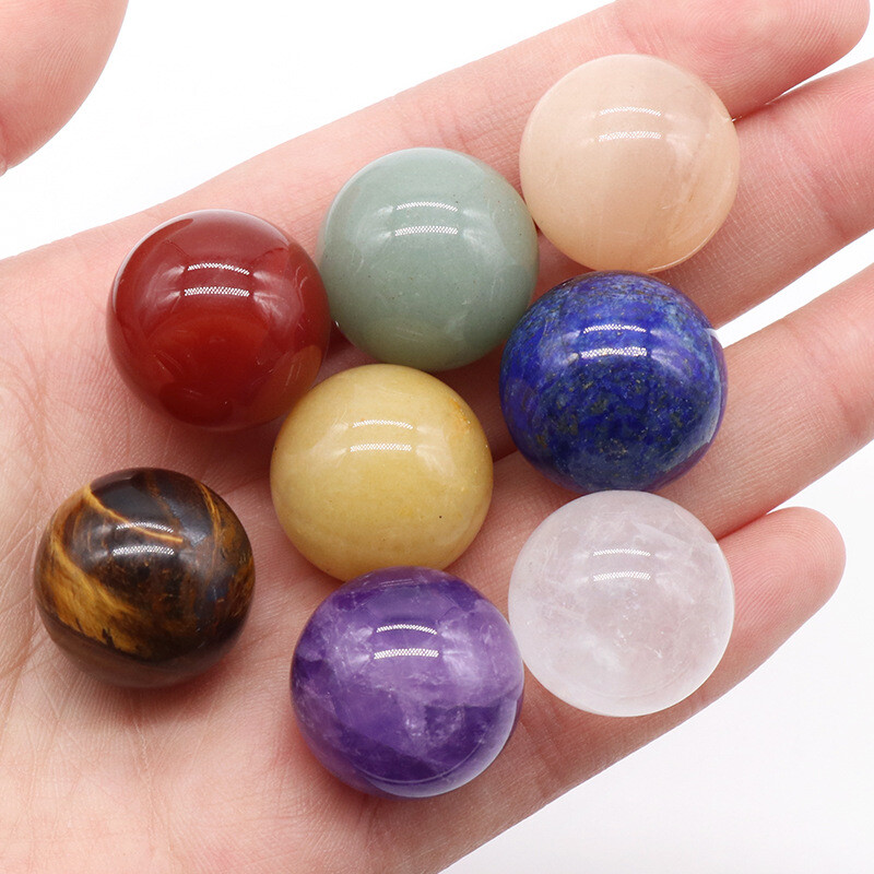 10Pcs 20mm Natural Picasso Jasper No Hole Undrilled Stone Round