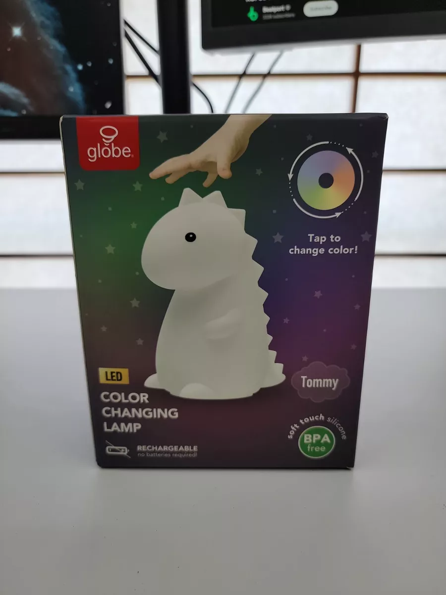 TikTok Famous Tommy Dinosaur White Multicolor Night Light Color