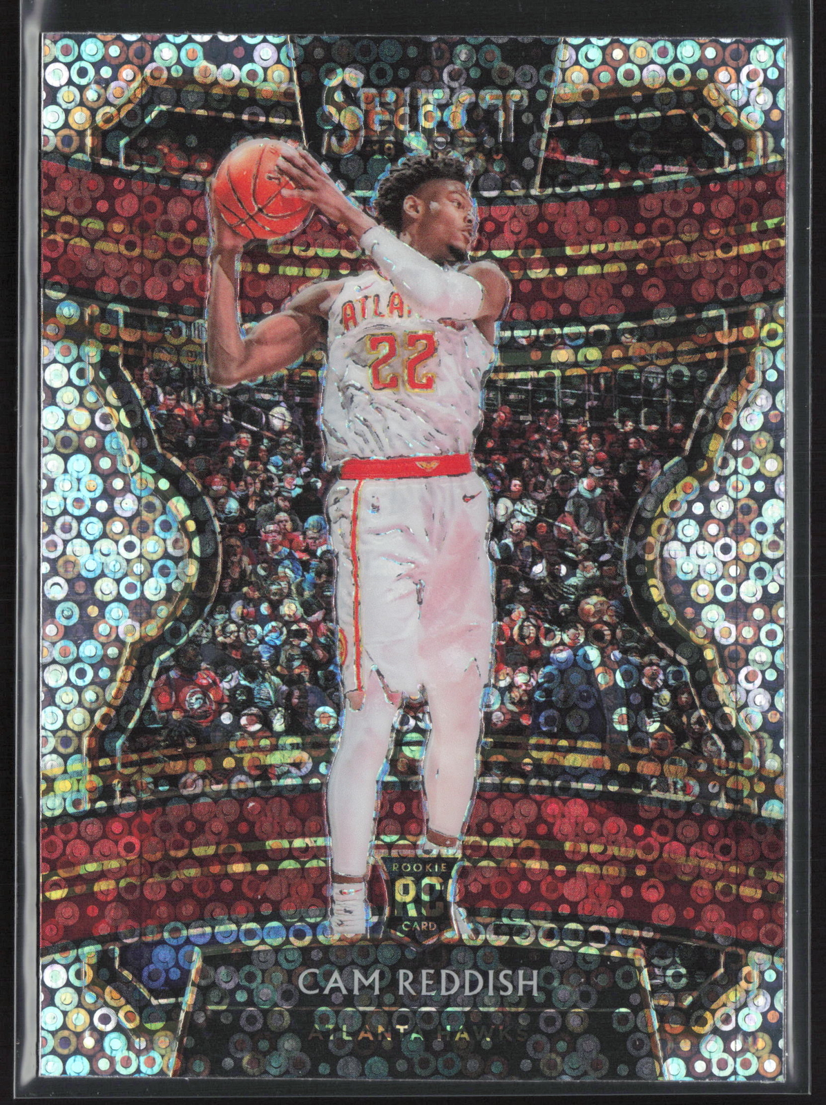 2019 Select Cam Reddish Silver Disco Prizm Rookie Card RC #96