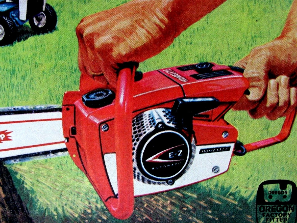 1970 Homelite EZ Power Tip Vintage Chainsaw Sears Original Print