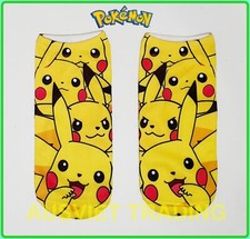new Pikachu Socks foot Sox set 2 pairs boys girls kids cartoon