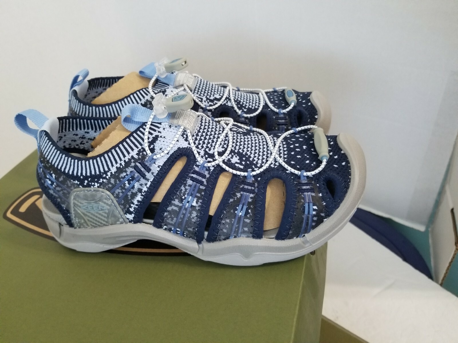 KEEN Scarpe sandali sportivi casual comfort casual da donna EvoFit blu NUOVE taglia 6