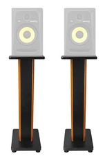 (2) Rockville 28" 2-Tone Studio Monitor Speaker Stands For KRK ROKIT 6 G3