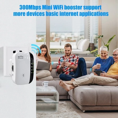 Repetidor WLAN 300Mbps Router Range Amplificador de Señal WIFI Access Point Booster - Imagen 9 de 12