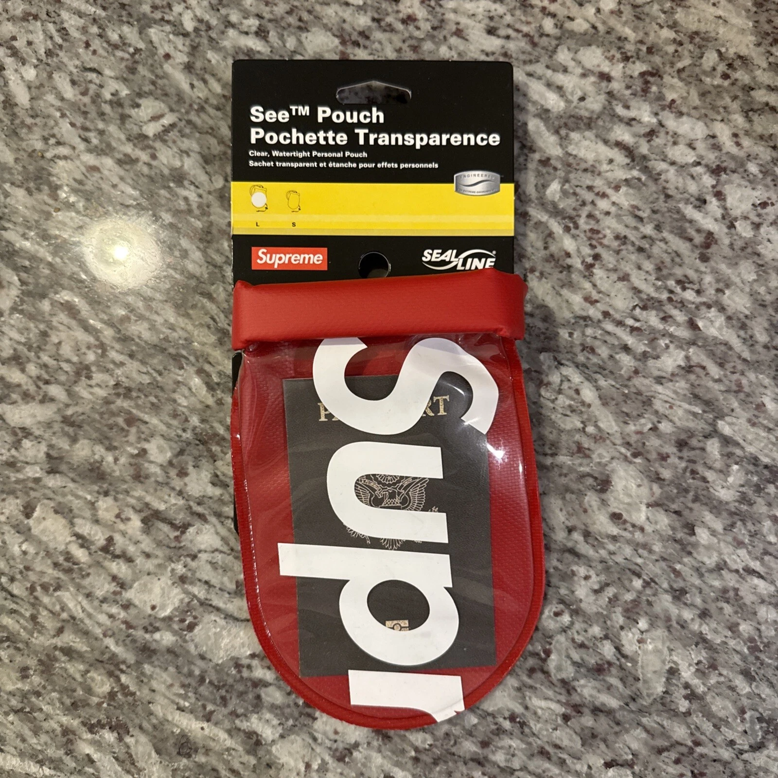 Supreme SealLine voir pochette petit/grand + noir/rouge ss18 NEUF
