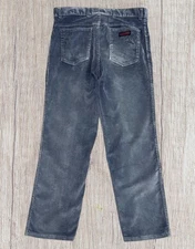 Vintage 70s Cacharel Paris Blue Distressed Corduroy Slacks Pants Made in USA 34