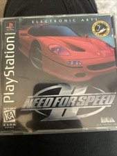 Need for Speed II 2 PS1 PlayStation 1 Complete CIB Black Label - Tested & Works