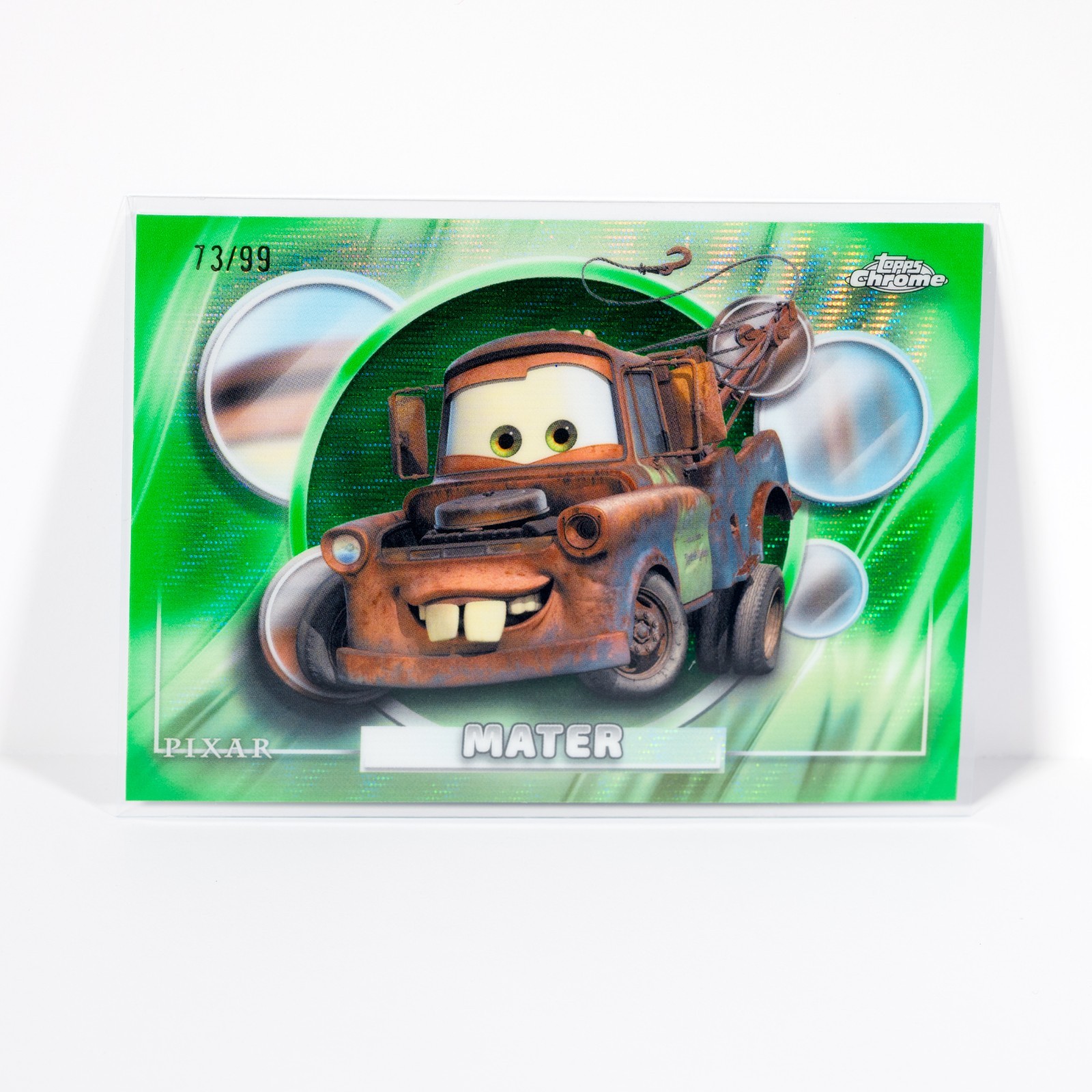 MATER #21 2026 Topps Chrome Disney Green Wave Refractor 73/99
