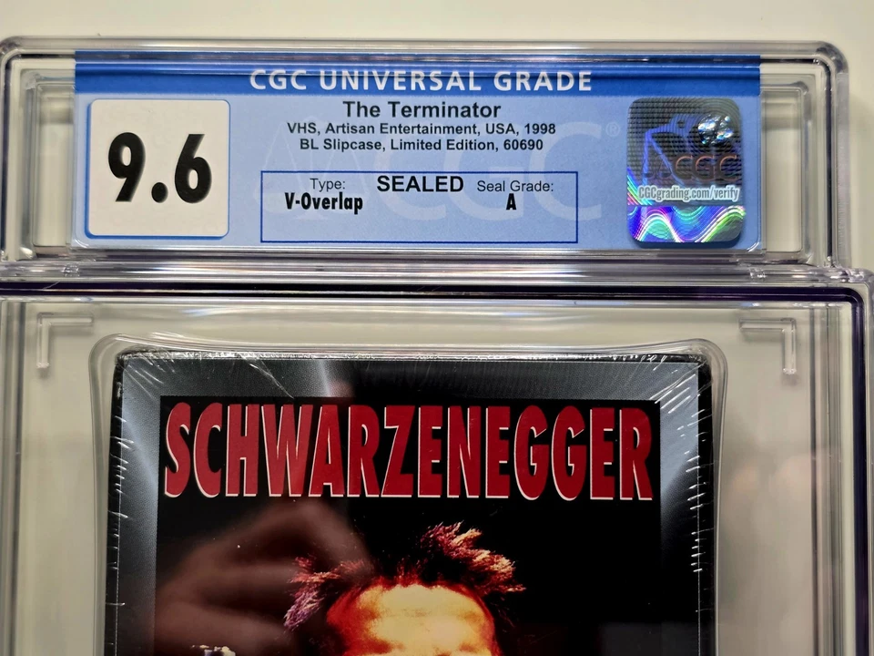 The Terminator (VHS, 1998, Limited Edition) New Sealed Graded CGC 9.6 A - Image 2 of 3