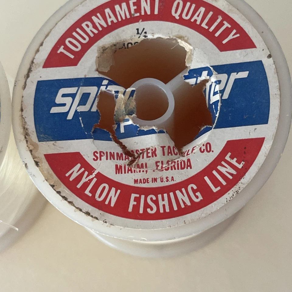 Ande & Spinmaster Nylon Dos Carretes Líneas de Pesca, Transparente, Stock Antiguo, Nuevo Foto 3 de 4