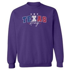 Texas Strong Varsity - TX Lone Star Flood Support Unisex Crewneck Sweatshirt