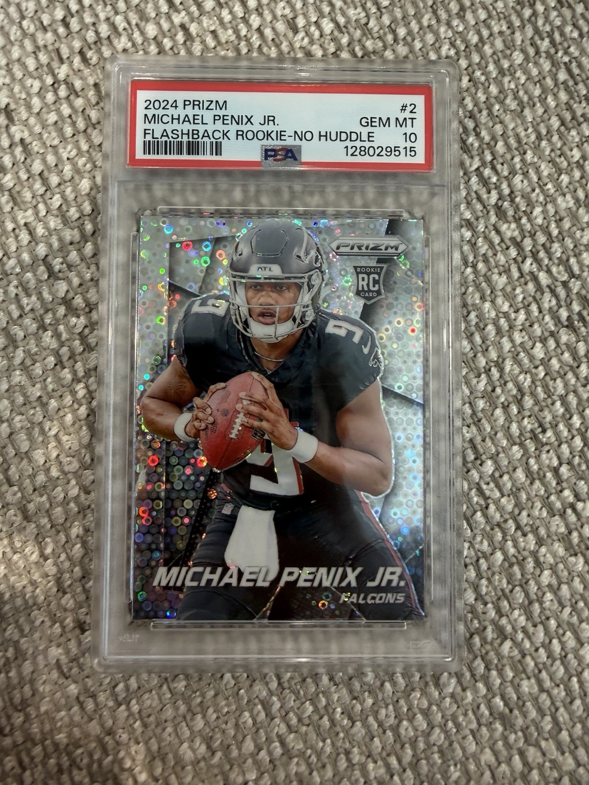 Michael Penix Panini Prizm Flashback Rookie #2 No Huddle