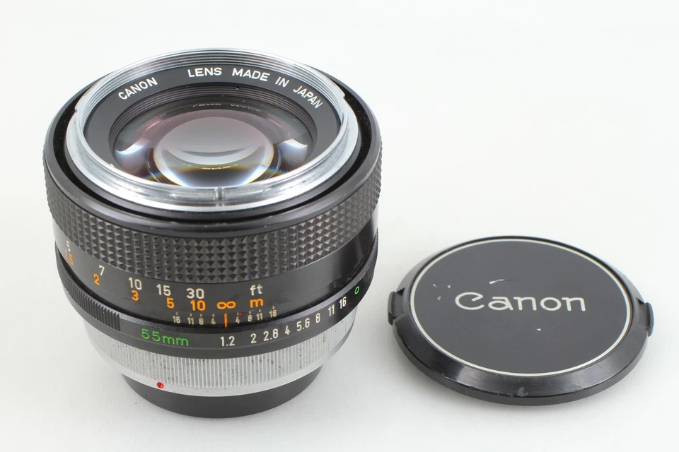 Probado [Exc+4] Canon FD 55mm f/1.2 S.S.C. Lente "O" tipo MF Prime de Japón - Imagen 2 de 4