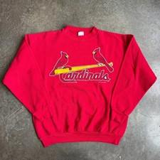 Vintage 90s St. Louis Cardinals Logo 7 Crewneck Sweatshirt Mens L USA Made